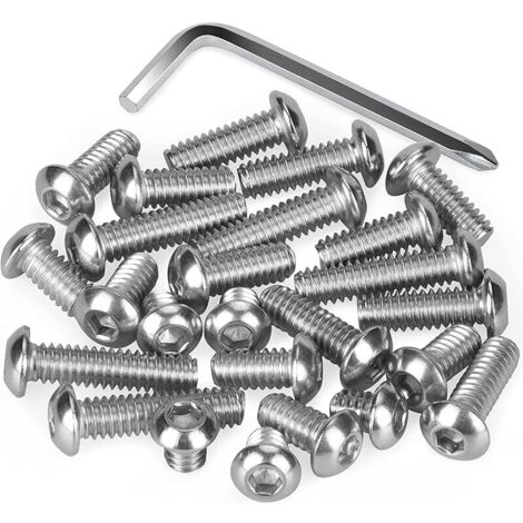 Accessoires de caméra à vis 1/4 Pouces/Adaptateur de vis à Bord biseauté à tête hexagonale à Filetage mâle 1/4" 25 pièces (1/5)