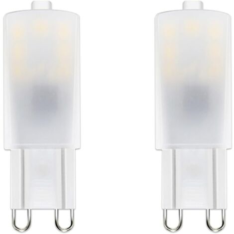 Ampoule LED G9, G9 LED 2,5W équivalent 25W Lampe Halogène, Blanc froid 6000K Non Dimmable, 220-240 V CA 2-Unités