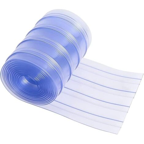 Rideau de Porte pour Niche à Chien, Rideau à Lanières en Plastique Transparent 3,6 m x 20 cm (1.68, Kilogrammes) (1/5)