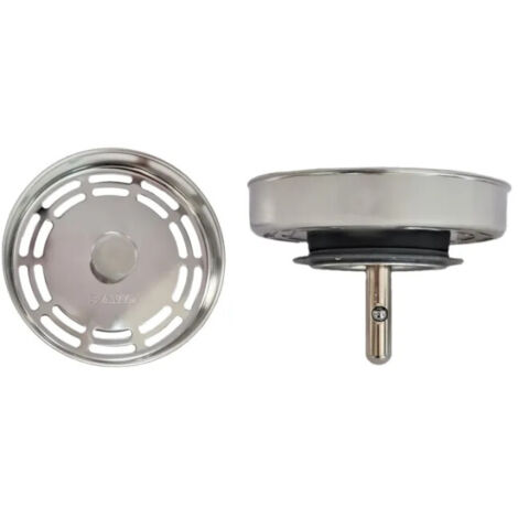 Blanco – Panier inox pour bonde évier 79 mm – 20 trous – Système de fermeture à pression – Hauteur 15 mm pour installation facile