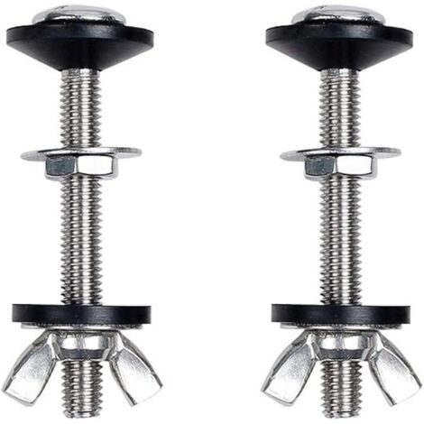 2 Pcs Toilette Split Réservoir d'Eau Vis de Fixation Accessoires Assis Connexion Installation (1/5)
