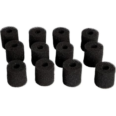 Compatible Mousse Carboné de Filtre Tapis Convient pour Eheim 2628080 Aquaball 2208 2210 2212/60 130 180,Biopower 160 200 240 (Paquet de 12) (1/3)