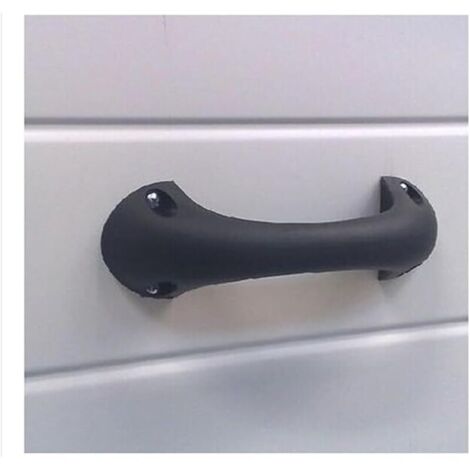 Poignée de porte de garage en plastique - Poignée de porte de garage classique - Noir