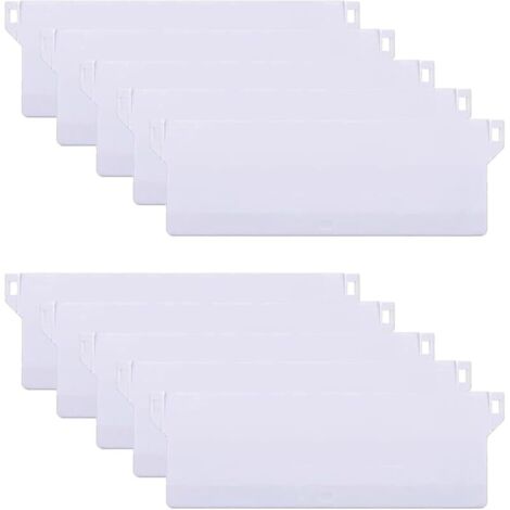 10PCS Store Californien Plaque de Lestage Poids Stores Verticaux 127mm Blanche Poids de Store Vertical Lattes Store Vertical en Poids Kit