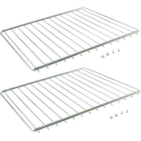 Lot de 2 grilles universelles réglables extensibles pour four/cuisinière/réfrigérateur 352-566 mm