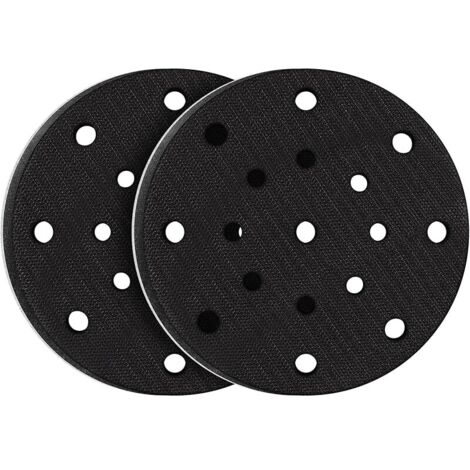 2 PièCes 150mm Tampon de Ponçage Souple - 17 trous - Interface mousse souple doux pour plateau de ponçage et polissage, Protection contre le bruit (1/5)