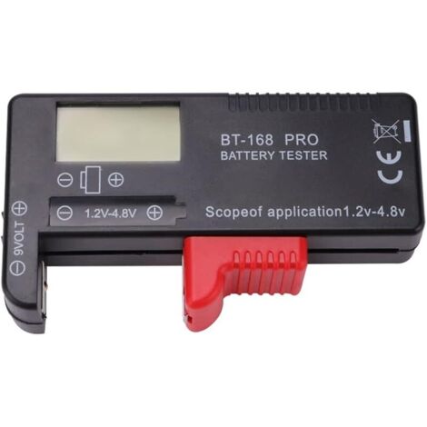 BT-168 PROTesteur de Batterie Numérique Universel Volt Checker, Testeur de Piles Numérique, Testeur de Tension de Pile Bouton, pour AA, AAA, C, D, 9 V, 1.5 V, 18650, Piles Bouton (1/5)