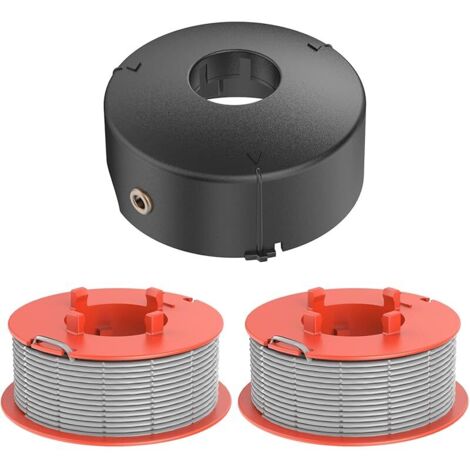 Lot de 2 Bobines et Housse pour débroussailleuse F016L71088 et F016800175, Fil de débroussailleuse Ø1,6 mm, Compatible avec Les débroussailleuses Bosch Art 23 26 30 (1/5)