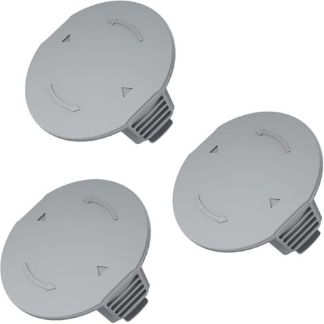 Lot de 3 capuchons de rechange pour bobine de débroussailleuse compatibles avec Bosch UniversalGrassCut 18, Universal GrassCut 18v-26, Universal GrassCut 18v-260 (1/5)