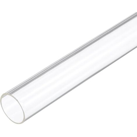 Tube Rigide en Plastique Transparent de 12 Pouces (30,5cm) - 18mm x 20mm (0,7 Pouce x 0,8 Pouce) - Tube en Acrylique Rond en Polycarbonate,