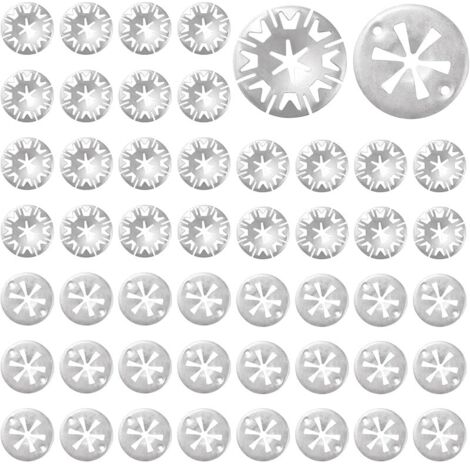 50 Pièces 2 Styles 30mm Clips de Bouclier Thermique, Rondelles de Serrage, Échappement Bouclier Thermique Clip, pour la Plupart des Voitures (1/5)