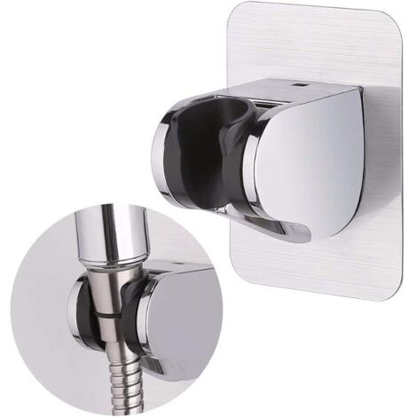 Support de douche, 3M Autocollant Support de Pomme de Douche Mural Détachable Avec à Angle Réglable, Imperméable, Heavy Duty, mural pour salle de bain Hôtel,1PCS (1/5)