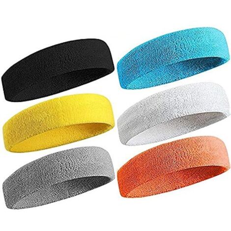 Bandeau de Sport pour Hommes et Femmes, Bande de Cheveux Élastique Non Slip Évacuation de l'Humidité Bandeau pour Sports pour Le Yoga, Le Course,Le Football (1/5)