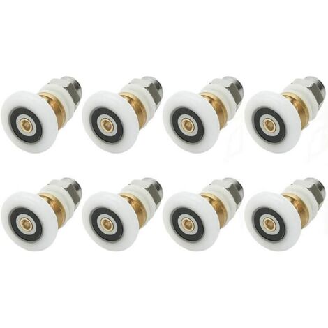 Lot de 8 rouleaux de rechange pour porte de douche 19 mm (1/5)