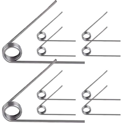 10 Pièces Ressorts de Torsion en Forme de V, Ressort en Acier Inoxydable, Diamètre du Fil 0,7, 3 Tours, 60°, Diamètre Extérieur 4,5mm, pour Projet de Réparation