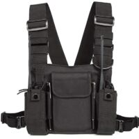 Talkie Walkie Épaule Poitrine Poche Harnais Porte Radio Holster Sacs Pack Sac de Radio À Dos Holster Étui De Transport Titulaire Rescue Essentials Gilet
