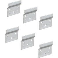 Rail de Suspension Longueur 60 mm 6 Pièces - Fixation murale Métal Galvanisé Rail mural pour support d'armoire Plaque de support en acier à visser pour suspension d'armoire