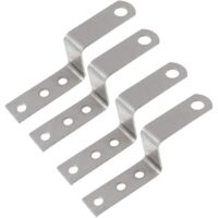 4 supports en forme de Z, équerres d'angle droit, fixations pour cadres photo, supports pour meubles, étagère, maison, abri, portail - 25 mm