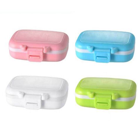 Boîte à Médicaments Transparente D'urgence, Boîte De Rangement à Médicaments De Grande Capacité Avec Kit De Pilulier En Plastique Multicouche (M, Blanc