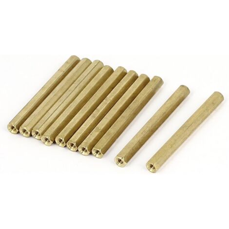 Lot De 15 Entretoises Hexagonales M3 Filetage M/F - Laiton, 20mm + 6mm - Uxcell
