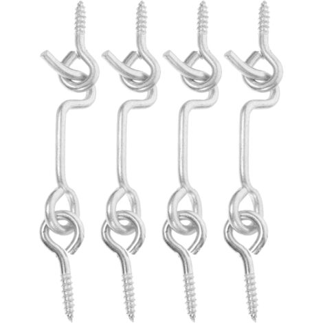 Housoutil 4 Taquets D’Amarrage Bateau – Acier Inoxydable 316, Anti-Corrosion – 11 X 1,3 Cm – Pour Voile D’Ombrage, Corde, Jardin