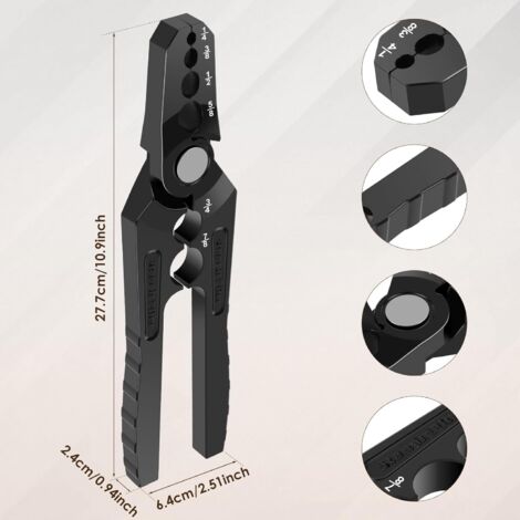 KTZCTPCA Ronde de tube en cuivre, pince de réparation de tuyaux à 6 trous, pince manuelle pour réparation de tuyaux en cuivre