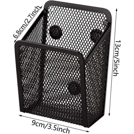Porte-crayon Magnétique Réglable Pour Tableau Blanc Et Frigo - Organisateur Bureau Et école - Noir