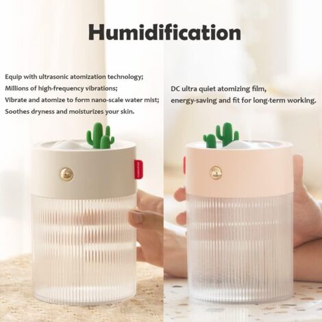 Humidificateur Portable Sans Fil 1,5L - Brume Fraîche Pour Chambre, Bureau, Plantes - Silencieux - 3