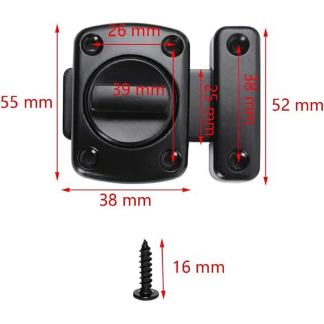 Loquet Anti-Hochet Marin En Acier Inoxydable 316 - Pour Bateau, Camping-Car, Boîtes - Dimensions 11x5x2cm