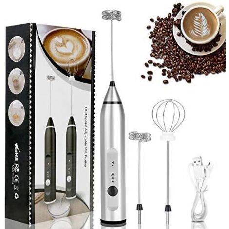 Mousseur à Lait Portable électrique - Pour Latte, Cappuccino, Matcha, Fonctionne Sur Piles AA