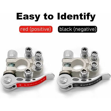 Adaptateur De Borne De Batterie Voiture - 1 Paire Connecteur SAE Vers JIS, Bornes Positive Et Négative Pour Accessoires Auto