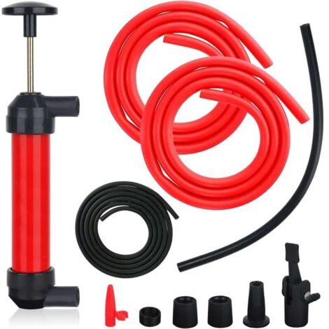 Pompe a Eau Manuelle,Pompe de Transvasement,Pompe Siphon,Pompe Manuelle Carburant,Pompe D'aspiration à Essence (1/4)