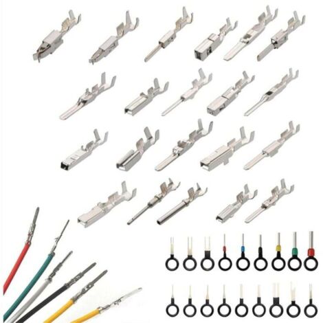 Kit Connecteur Électrique Automobile 340 Pièces Broches Mâle Faisceau Câbles pour Fils Voiture Taille 1 à 3,5 mm
