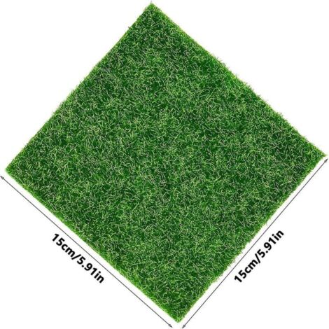 5 Pièces Mini Simulation Gazons,Gazon Moderne,Tapis De Pelouse Verte