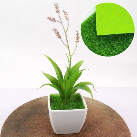 HUIHAOEU 4 Pièces Herbe De Mousse Miniature 15 x 15 Cm Mini Simulation Gazons Tapis de Gazon Artificiel pour Jardin Balcon Modèle de Construction Micro Paysage HUIHAOEU 4 Pièces Herbe De Mousse Miniature 15 x 15 Cm Mini Simulation Gazons Tapis de Gazon Artificiel pour Jardin Balcon Modèle de Construction Micro Paysage