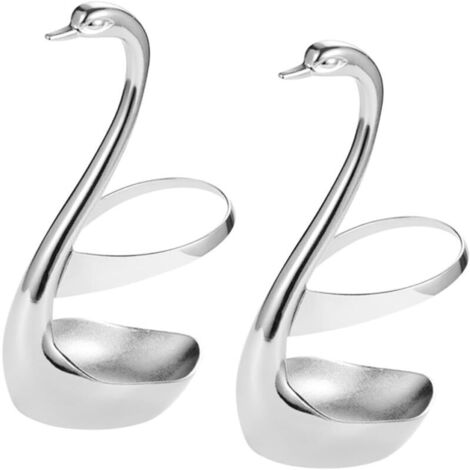 2 Pièces Rangement Couteau Et Fourchette Cygne Conteneur De Stockage De Fourchette à Fruits Support De Rangement pour Fourchettes (1/4)