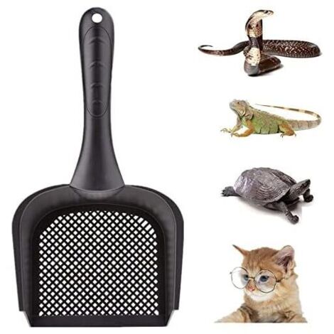 1 Pelle à litière pour Chat, Pelle pour Chat, Pelle pour Reptile, Sable, Petite Tamis pour Terrarium, Nettoyage de litière (1/4)