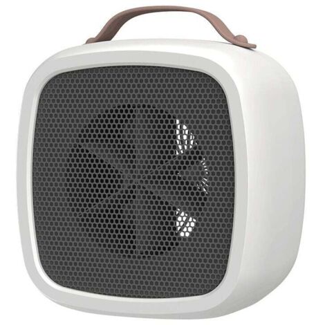 Petit radiateur de Bureau - Petits Chauffe-Soleil Portables - Brancher Chauffage à Anti-brûlure(Blanc) (1/4)