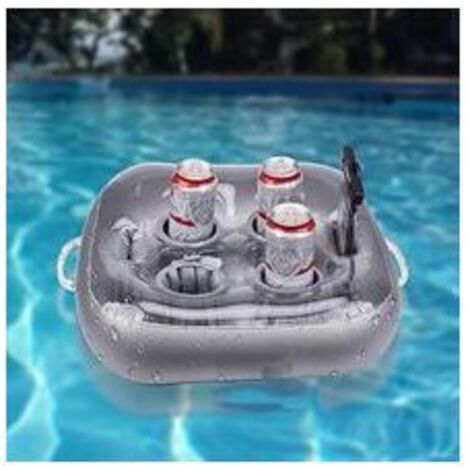 WYRGQIQN 12 Pièces Porte-Gobelets Piscine Gonflables Roses - Accessoire Fête Été