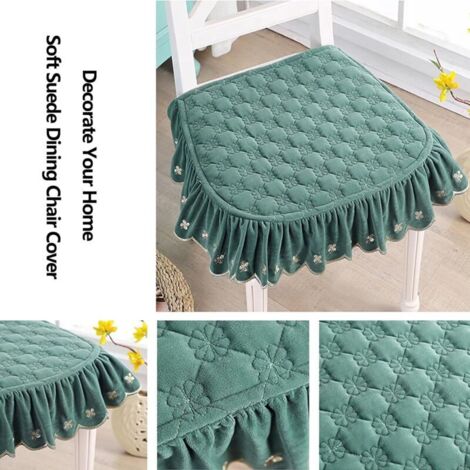 Reyox Galettes de Chaise avec Attaches, Antidérapants Coussins de Chaise avec Housse en Lin pour Intérieur épaisseur 5 cm Vert Jade 43 x 40 cm Lot de 4 Reyox Galettes de Chaise avec Attaches, Antidérapants Coussins de Chaise avec Housse en Lin pour Intérieur épaisseur 5 cm Vert Jade 43 x 40 cm Lot de 4