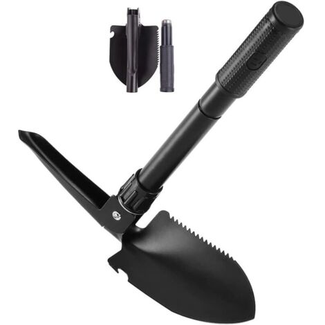 Pelle pliante, pelle pliante multifonction, pelle de survie militaire pour camping, randonnée, extérieur, jardinage, tranchée (1/4)