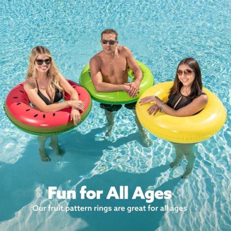 Sloosh Lot de 2 flotteurs de piscine gonflables multi-usages 4 en 1 en PVC pour adultes (bleu, vert Sloosh Lot de 2 flotteurs de piscine gonflables multi-usages 4 en 1 en PVC pour adultes (bleu, vert