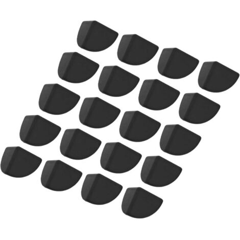 20 Pièces Silicone Bureau Coin Protecteurs Coin Bord Protection Coin Noir Laveuse Fenêtre Meubles Anti Collision Coin Le noir (1/4)
