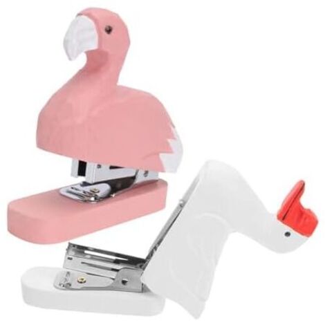 CCYKXAA 2 Pièces Agrafeuse Animale Fournitures De Bureau Pour Femmes Accessoires De Bureau Accessoires De Bureau Amusants Agrafeu (1/4)