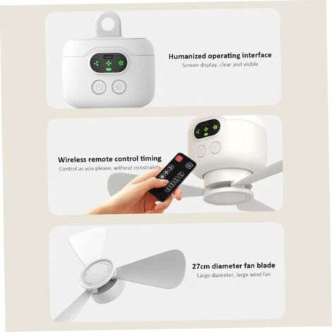 CAZOKASI Ventilateur Personnel 10 000 MAh Avec Clip De Taille, Portable