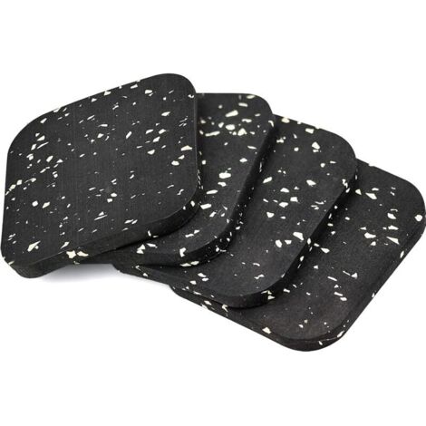 4 Pièces Antiderapant Patin en Caoutchouc 100 100 10mm Tampon Caoutchouc Patins Antidérapants Meuble pour Meubles lit Machine à L (1/4)