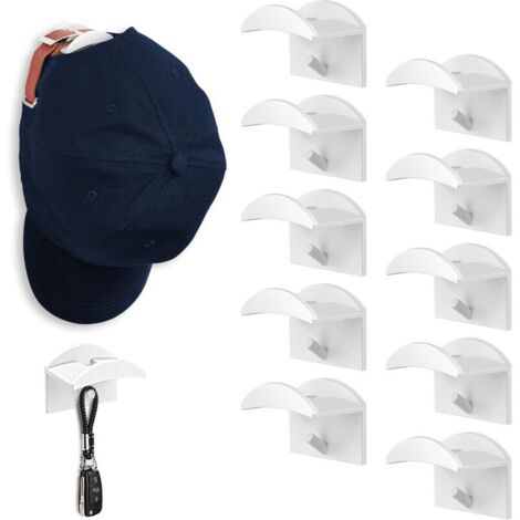 10 Crochet à Chapeau, Capuchon en Caoutchouc Sans Perçage Support pour Chapeaux Porte Murale Armoire Armoire Porte Armoire Porte Chapeau pour le Stock | Leroy Merlin