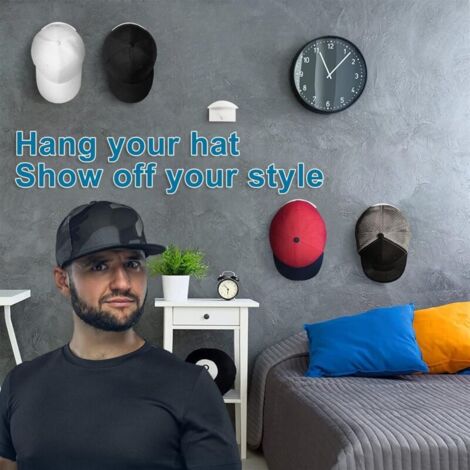10 Crochet à Chapeau, Capuchon en Caoutchouc Sans Perçage Support pour Chapeaux Porte Murale Armoire Porte ArmoirePorte Chapeaupour le Stockage des Ch | Leroy Merlin