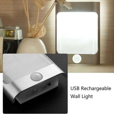 Vitrine Murale Applique Murale LED BRAVZURG Sans Fil - Détection Mouvement, Télécommande, Rechargeable USB Lampe Murale Détecteur
