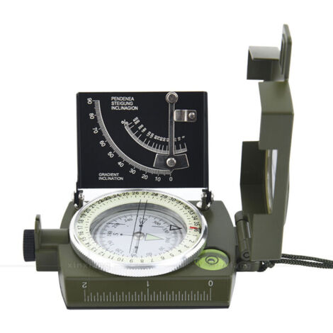 Proster Boussole professionnelle de randonnée et de camping avec cliniomètre de visée, outil de navigation étanche IP54 en alliage d'aluminium – Comprend un sac de transport pour les aventures en Proster Boussole professionnelle de randonnée et de camping avec cliniomètre de visée, outil de navigation étanche IP54 en alliage d'aluminium – Comprend un sac de transport pour les aventures en